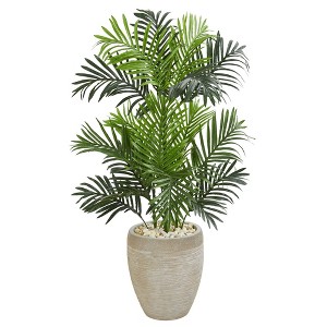 Nearly Natural Paradise Palm Artificial Tree in Sand Colored Planter - 1 of 1