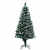 vidaXL Artificial Pre-lit Christmas Tree with Ball Set&Pine Cones 94.5" - 2 of 4