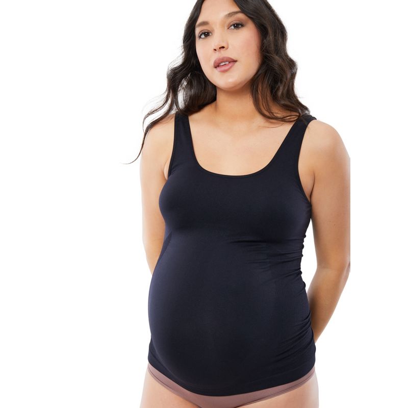 Ingrid & Isabel Basics Maternity Belly Support Cami Bundle 2 Pack, 3 of 8