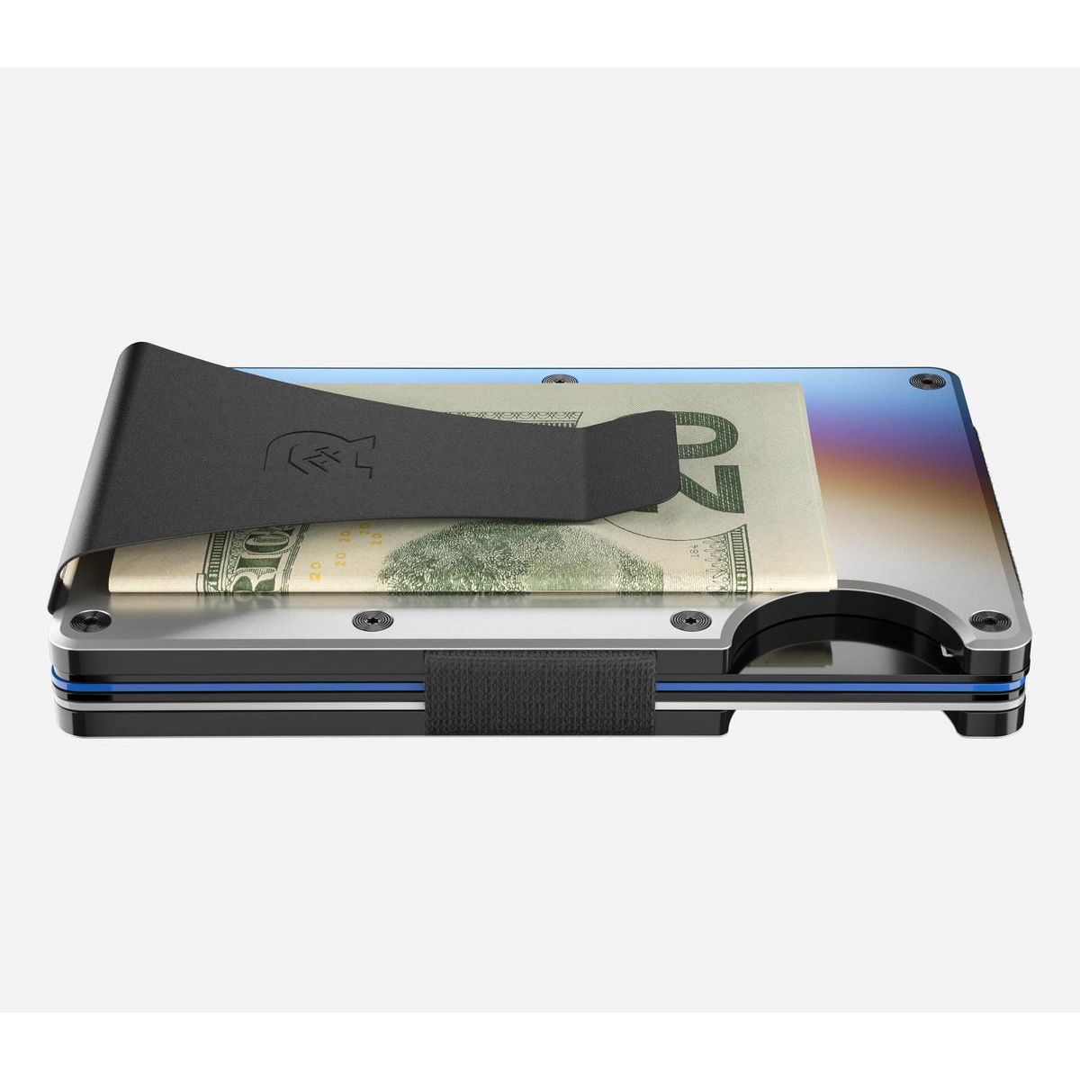 Ridge Wallet - Burnt Titanium - Cash Strap - thumbnail 8