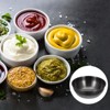Unique Bargains Thick Stainless Steel Condiment Dishes for Kitchen Restaurant 3.2" Dia - 4 of 4