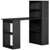 HOMCOM Modern Compact Computer Desk with 6-Tier Storage Shelves Combo, Writing Table Workstation with Bookshelf for Home Office - image 4 of 4