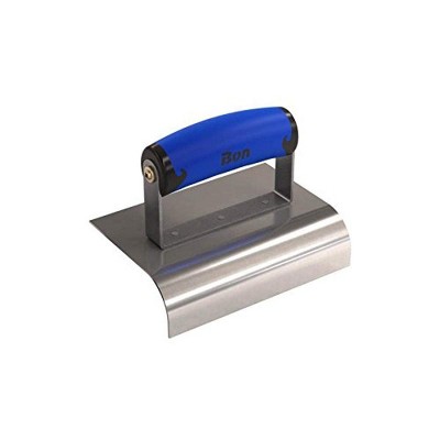 Bon Tool 62-448 Edger - Stainless Steel 6-inch X 4-inch - 1-inch Radius X 1 1/2-inch Lip Comfort Grip Handle