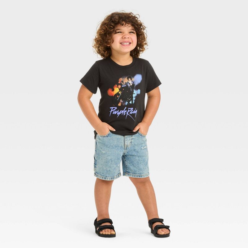 Toddler Boys' Merch Traffic Prince Short Sleeve T-Shirt - Black, 3 of 4