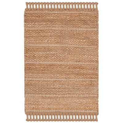 2'x3' Solid Woven Accent Rug Natural/Light Gray - Safavieh