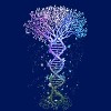 Junior's Design By Humans DNA Tree Life Earth Genetics Biologist Science Gift By Luckyst T-Shirt - 2 of 3