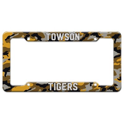 Towson University Buffaloes Camo License Plate Tag Frame
