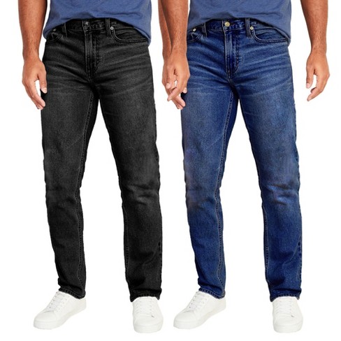 Blu Rock Men's Flex Stretch Slim Straight Jeans-2 Pack : Target