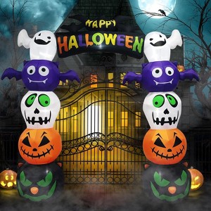 Karl Home 8.2 FT Halloween Inflatables Pumpkin Archway Outdoor Decoration - 1 of 4