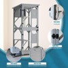 KWPZQEB Large Cat House Outdoor Catio Cat Enclosures with Wheels & 2 Doors, 70.9" Kitty House with Upgraded Resting Box Waterproof Roof, Gray - 4 of 4