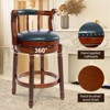 NicBex Swivel Bar Stools,Modern Leather Wooden Counter Height Barstools Chair,Stools for Kitchen,Counter,Living Room,Cafe - 4 of 4