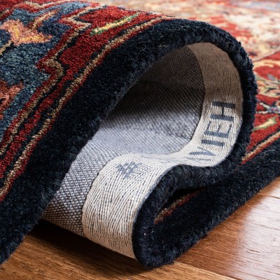 Hand-Tufted Red and Multi Wool Runner Rug 2'3" x 22'