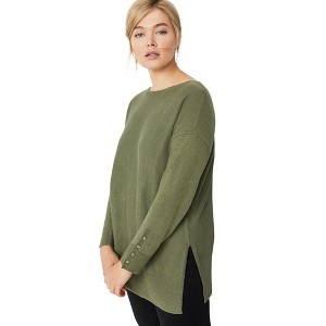 ellos Plus Size Boatneck Sweater Tunic - 1 of 4