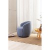 CAVINAS 360 Degree Swivel Chairs, Fabric Barrel Chair, Swivel Accent Chair, Single Sofa Chair, Round Armchair for Living Room, Bedroom - 3 of 4