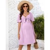 Maternity Dresses for Baby Shower  Pink L - 3 of 4