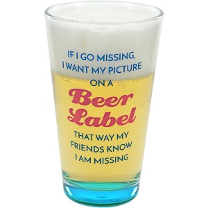 Pavilion Gift Company - Beer Label - 16 oz Pint Glass Tumbler - Drinkware - 1 of 4