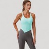 Anna-Kaci Active Women's Scoop Neck Racerback Tank Top with Handkerchief Hem and Built-In Shelf Bra for Low Impact Activity - 2 of 4
