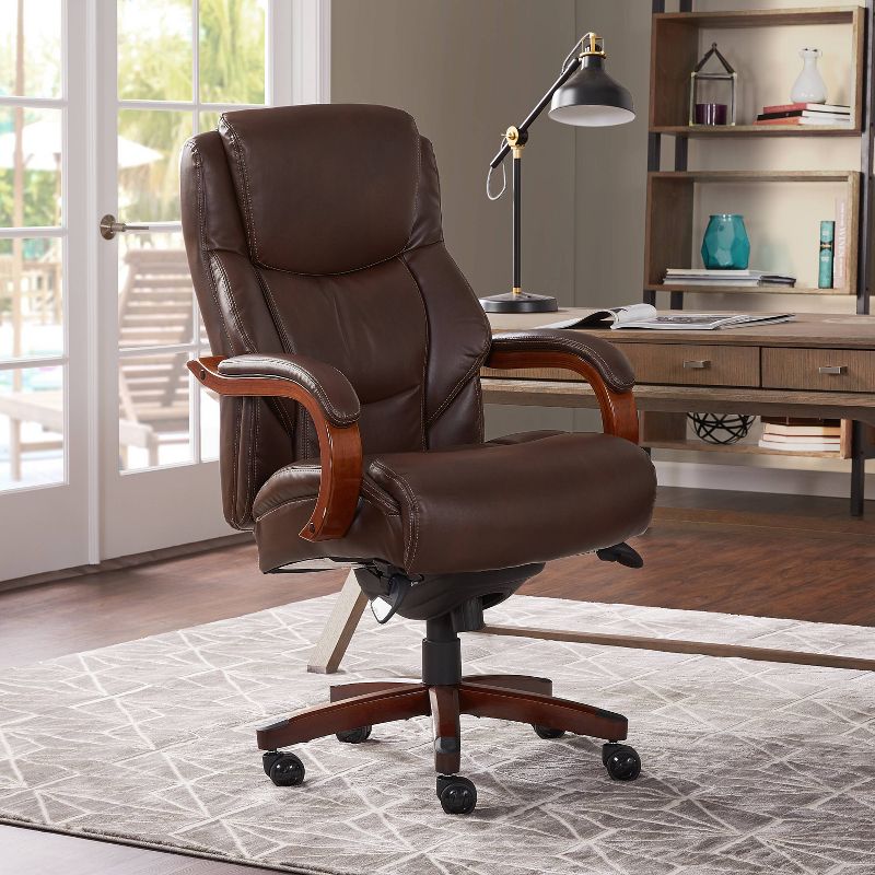 Delano Big & Tall Bonded Leather Executive Office Chair - La-Z-Boy, 3 of 14