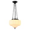 Rennnsan Taylor 1-Light Modern Vintage Matte Black Cone Kitchen Island Pendant Light with Milky White Glass Shade - 3 of 4