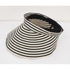 Anna-Kaci Striped Wide Brim Sun Visor Hat Lightweight Foldable Design for Outdoor Travel Beach Hiking Sports Vacations - 3 of 4