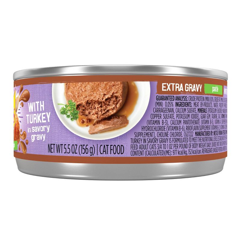 Purina Friskies Extra Gravy Pate Wet Cat Food Can - 5.5oz, 6 of 11