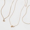 Girls' Initial with Choker and Layered Necklace Set - art class™ Gold - 3 of 3
