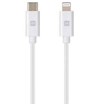 Monoprice Apple MFi Certified Lightning to USB Type-C and Sync Cable - 1.5 Feet - White | Compatible with iPod, iPhone, iPad with Lightning Connector