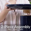 Sunnydaze Outdoor Weather-Resistant Garden Patio High-Fired Smooth Ceramic Hand-Painted Duo Tone Bird Bath - 3 of 4
