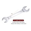 Unique Bargains High Carbon Steel Metric Thin Open End Wrenches 2 Pcs - 3 of 4