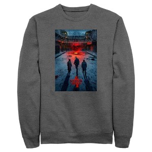Men's Stranger Things Winter Rift Russia Poster Sweatshirt - 1 of 4