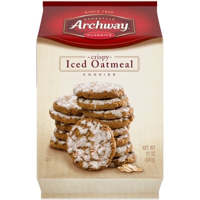 Archway Classics Crispy Iced Oatmeal Cookies - 12oz