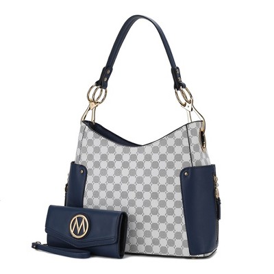MKF Collection Penelope Circular Print Women’s Shoulder Bag with matching wallet by Mia K