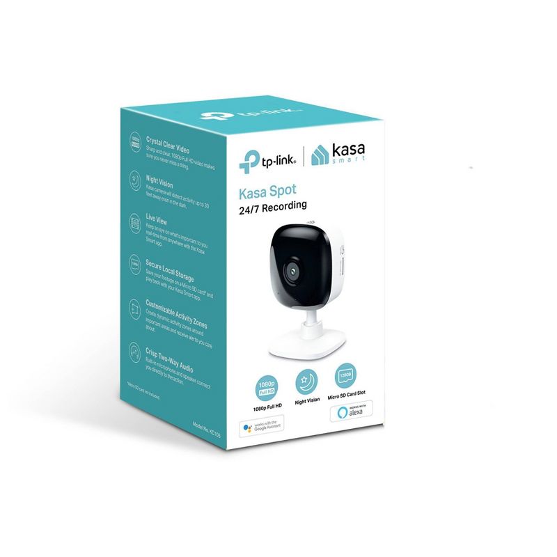 TP-Link 1080p Wi-Fi Kasa Spot with SD Card Storage (KC105), 4 of 8
