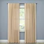 1pc Light Filtering Textured Weave Window Curtain Panel Cream - Threshold™
