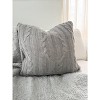 Aspen Sweater Cable Knit Pillow - 3 of 3