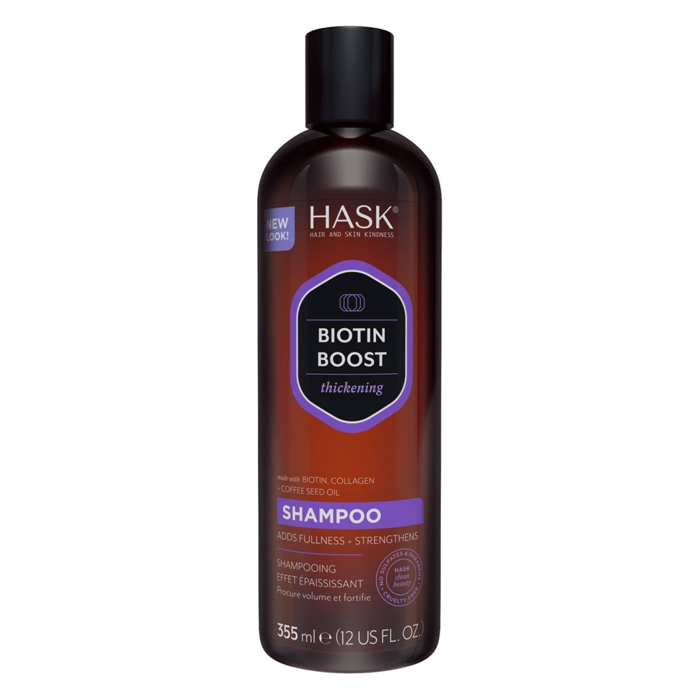 Photos - Hair Product Hask Biotin Boost Thickening Shampoo with Biotin, Collagen and Coffee - 12 