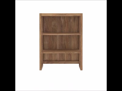 Sindoori Mango Adjustable Brown Engineered Wood Library Hutch