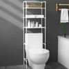 SKONYON Over The Toilet Storage Shelf Space Saving 3-Tier Bathroom Organizer White Finish - 2 of 3