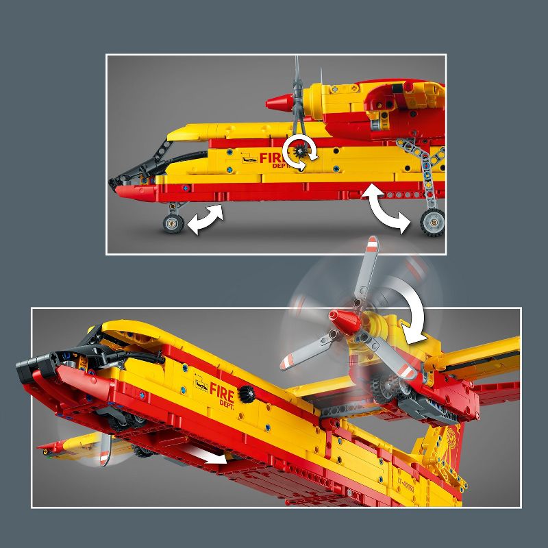 LEGO Technic Firefighter Aircraft Model Airplane Toy 42152, 5 of 11