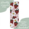 Elanze Designs Strawberries Flowers Red White 20 ounce Stainless Steel Travel Tumbler - 3 of 4