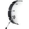 Sound Percussion Labs Extended Resonant Side Bass Drum Hoop 22 x 4 Piano Black - 2 of 4