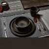 LunaLulinlk Ceramic Round Dinner Plate Black - 2 of 4