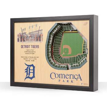 MLB Detroit Tigers 3D Logo Series Wall Art - 12x12 2507118 - The Home Depot