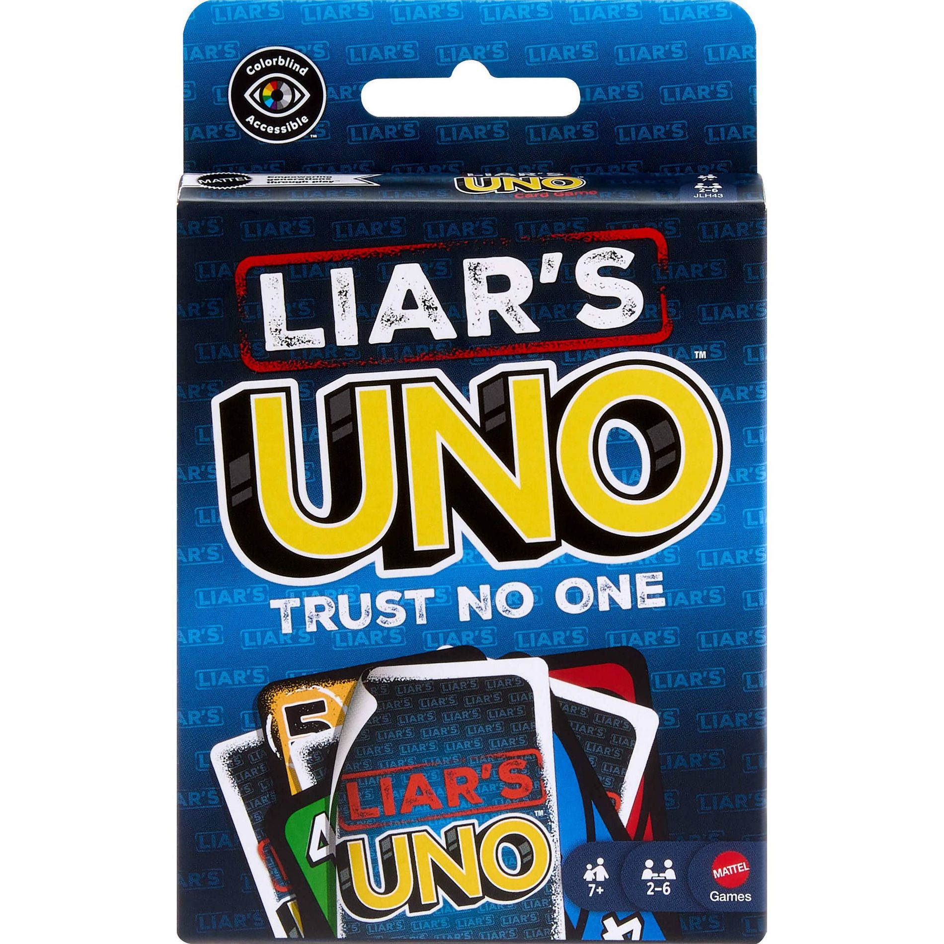 Liar’s UNO Card Game for Adults, Kids, Families, Parties & Game Nights, Trick Play & Bluffing