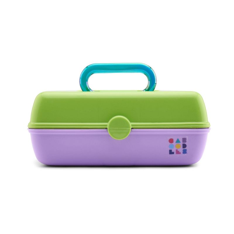 Caboodles Makeup Organizer - Neon Green Over Lilac, 1 of 6