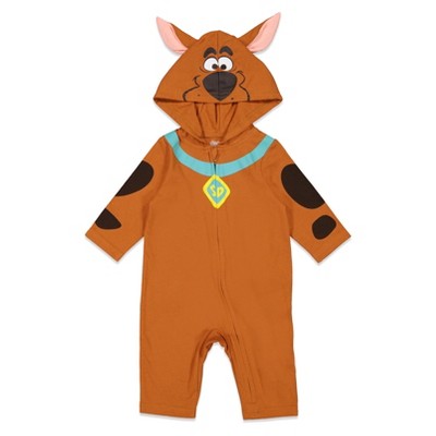 Scooby-doo Scooby Doo Infant Baby Boys Zip Up Cosplay Coverall Tail ...