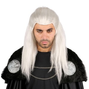 Orion Costumes Long Warrior Wig Grey Costume Accessory - 1 of 4