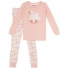 RuffleButts SoftSnooze Toddler Girls Ruffle Long Sleeve Pajama Set - 2 of 4
