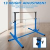 NAYSAYE Exercise Trainer Gymnastics Bar for Kids Adjustable Height for Home Play and Training, Blue, 52.56"*21.85"*5.51" - 3 of 4