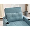 PAGED Convertible Sofa Bed, 3-in-1 Pull Out Sleeper Sofa with USB Ports, High-Quality Steel Frame for Living Room, Home Office - 3 of 4